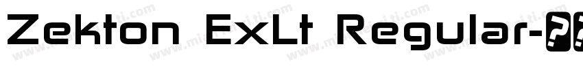 Zekton ExLt Regular字体转换